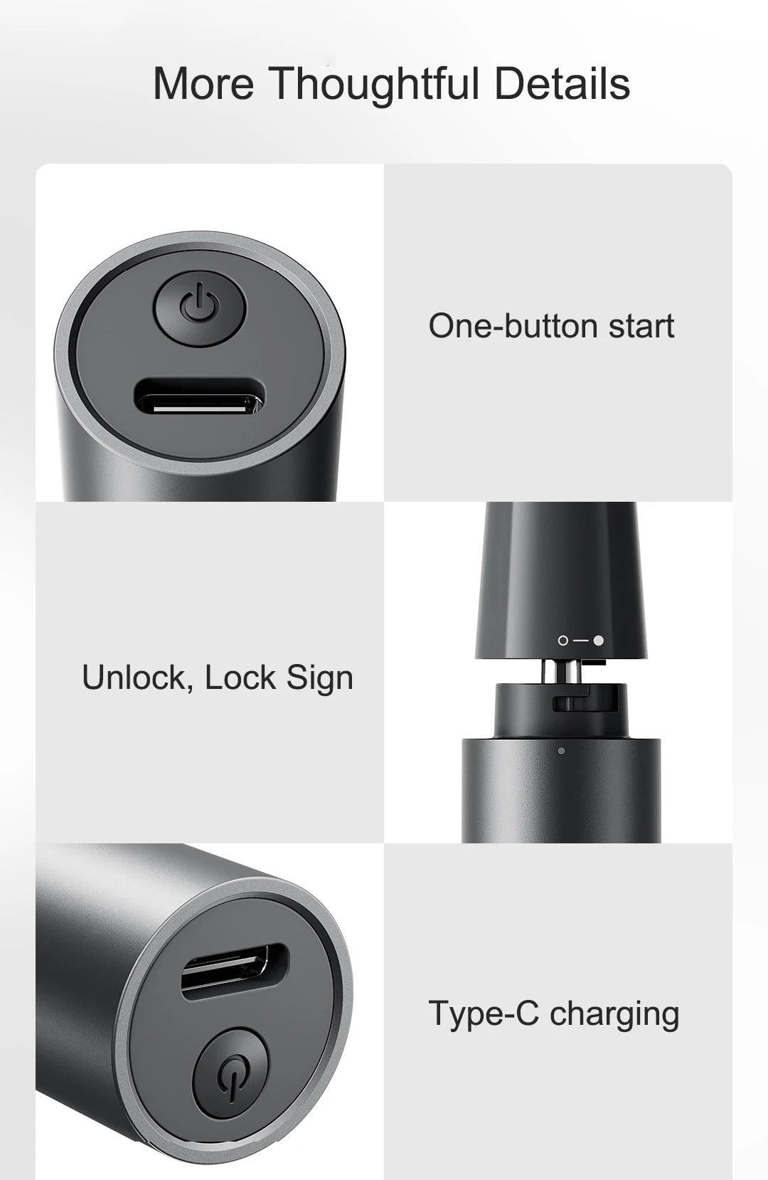 2023 NEW XIAOMI Mijia Electric Nose Hair Trimmer Portable Nose Ears Hair Eyebrow Trimmer for Men Rechargeable Painless Clipper