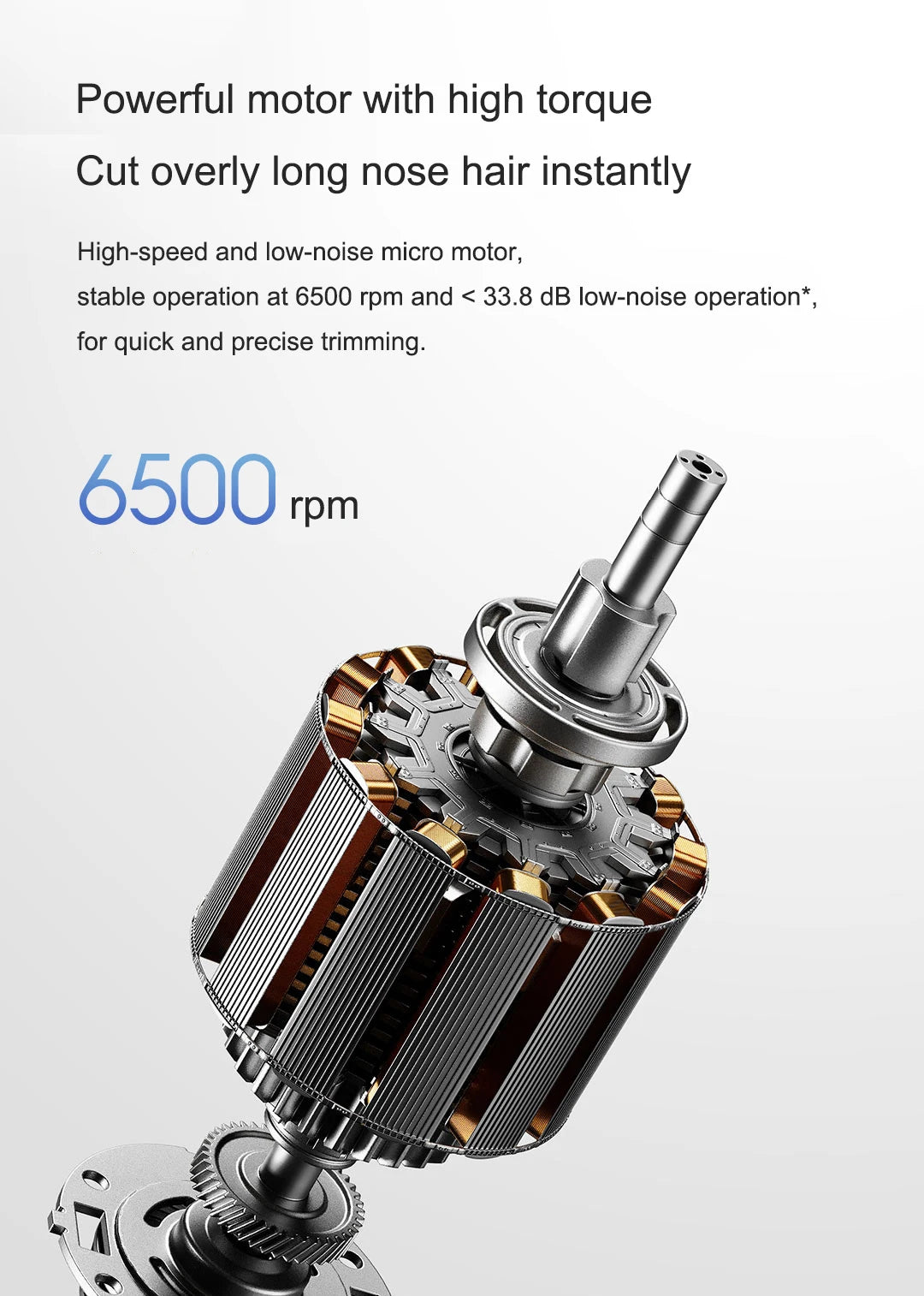2023 NEW XIAOMI Mijia Electric Nose Hair Trimmer Portable Nose Ears Hair Eyebrow Trimmer for Men Rechargeable Painless Clipper