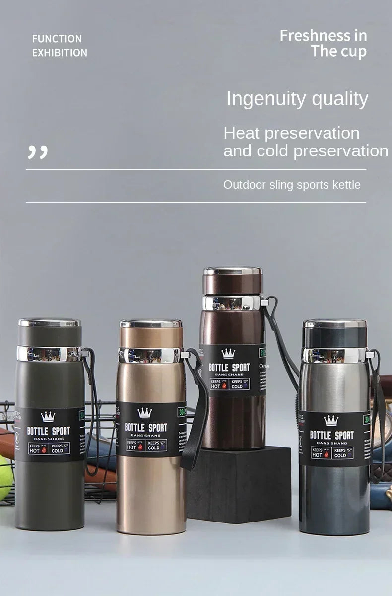 1L Thermal Water Bottle Keep Cold and Hot Water Bottle Thermos for Water Tea Coffee Vacuum Flasks Stainless Steel Thermos Bottle