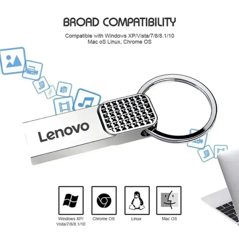 Lenovo USB 2TB OTG Metal USB 3.0 Pen Drive Key 1TB Type C High Speed Pendrive 128gb Mini Flash Drive Waterproof Memory Stick